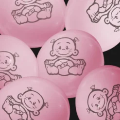 Baby lyserød balloner