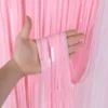 Baby Lyserødt Glimmerforhæng Folie 100x250cm – Festtema®
