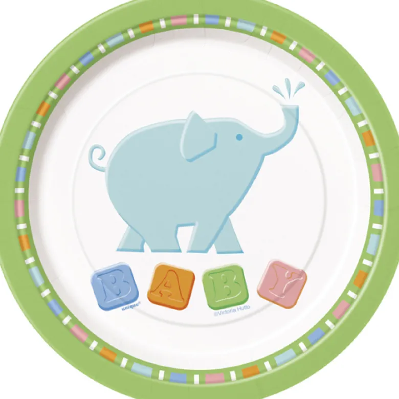Babyshower Kagetallerkner - Zoo Dyr