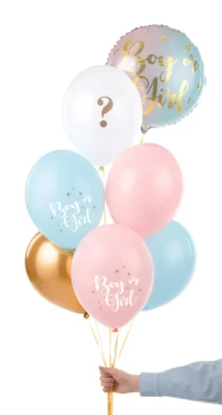 Ballon 30 cm,Boy Or Girl, Mix (6 Stk.)