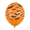 Ballon 30 cm, Flagermus, Pastel Orange (6 Stk.)