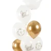 Ballon 30 cm, God Bless, Mix (6 Stk.)
