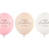 Ballon 30 cm, Happy Birthday, Pink Mix (50 Stk.)
