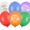 Ballon 30 cm, Happy Birthday To You, Mix (6 Stk.)