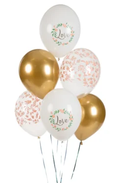 Ballon 30 cm, Love, Mix (6 Stk.)
