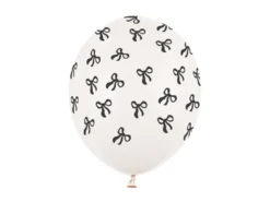 Ballon 30 cm, Sløjfer, Pastel Off-Hvid (50 Stk.)