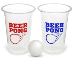 Beerpong Spil m/12 Kopper & 2 Bolde