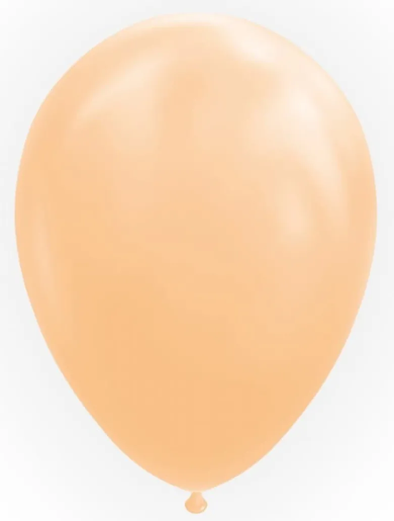 Beige Blush Natur Pastel Latex Balloner 30 cm, 10 stk.