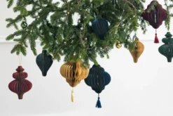 Beige Lanterne Juleornament, 13 x 15 cm