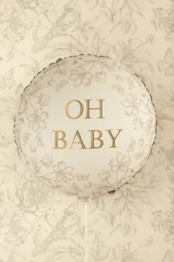 Beige "Oh Baby" Ballon