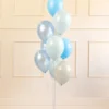 Blandet Balloner Blå / Grå, 10 stk.