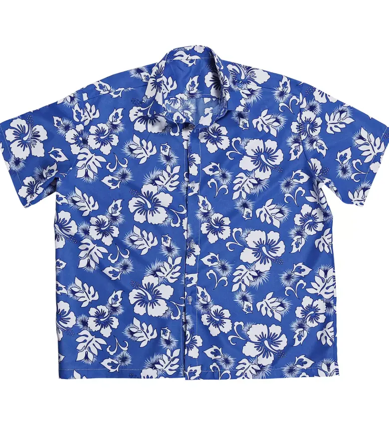 Blå Hawaii skjorte