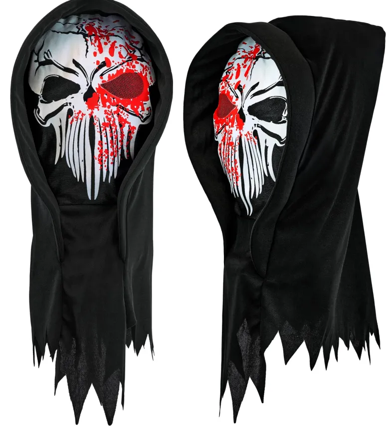 Blodig Reaper Hættemaske til Voksne