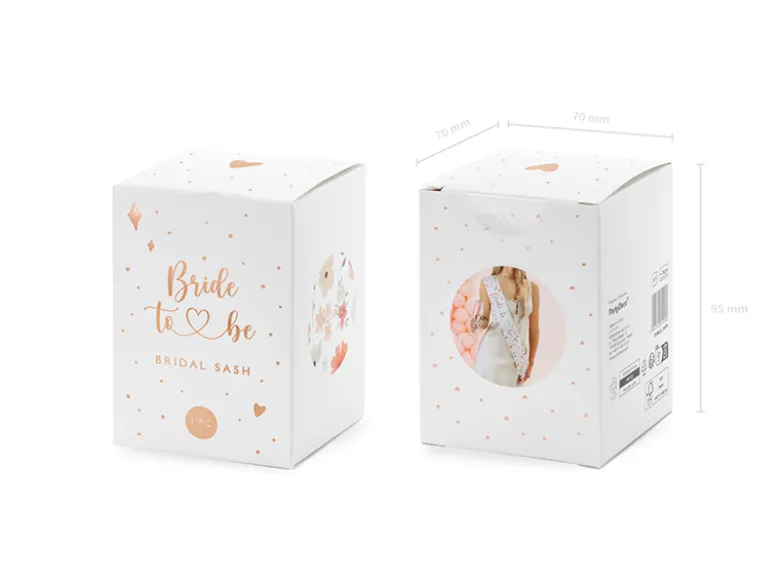 Blomstret "Bride to Be" Sash