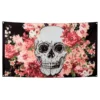 Blomstret Day of the Dead Flagbanner, 150 x 90 cm