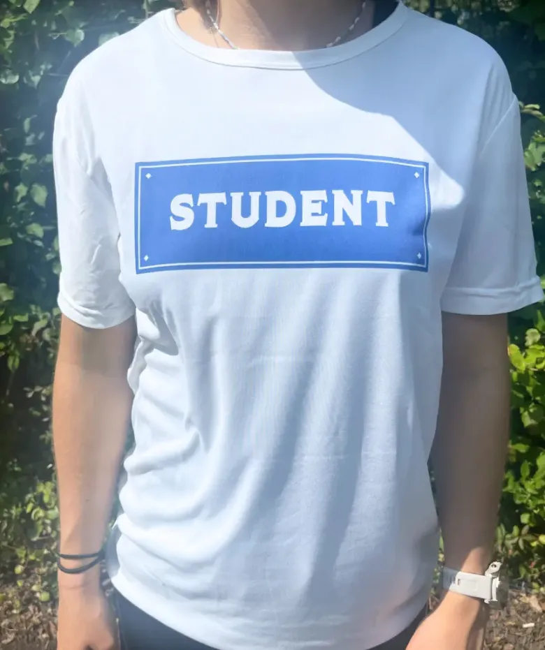 Blå Student T-Shirt