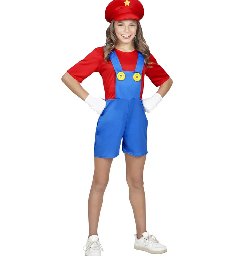 Blåt Playsuit ála Mario,