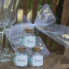 Bordkort med Lyseblåt Bånd