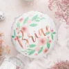 Bride Folie Ballon Med Blomster