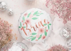 Bride Folie Ballon Med Blomster