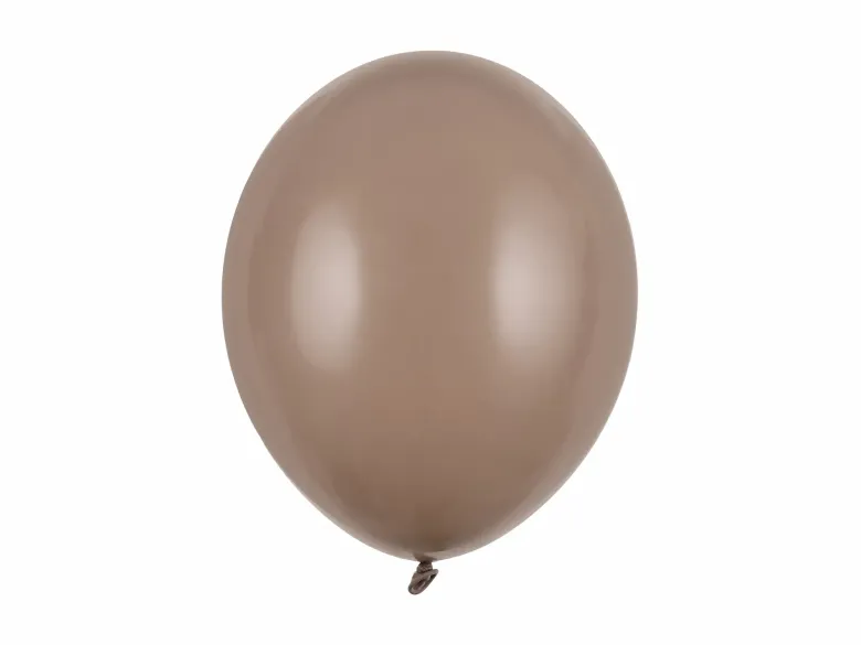 Brune Balloner "Cappuccino" 30 cm, 50 stk.