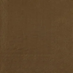 Brune Frokostservietter 33 x 33 cm, 25 stk.