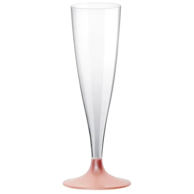 Champagneglas m/Mat Rosegold Fod, 10 stk.