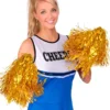 Cheerleader Pompoms - Guld Glitter