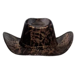 Cowboy Hat med Slangeskindsprint