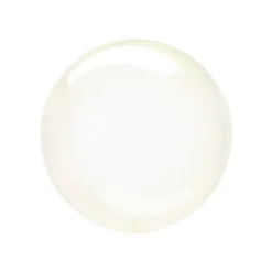 Crystal Clear Gul Kugle Ballon, 25 cm