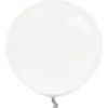 Crystal Stuffing Ballon m/Stor Hals, Latex 18''