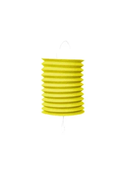 Cylinder Papir Lanterne i Gul, 16 cm