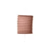 Cylinder Papir Lanterne i Rosegold, 16 cm
