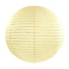 Dekorativ Creme Farvet Rispapir Lanterne, 25 cm