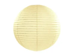 Dekorativ Creme Rispapir Lanterne, 35 cm