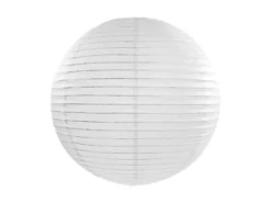 Dekorativ Hvid Rispapir Lanterne, 35 cm