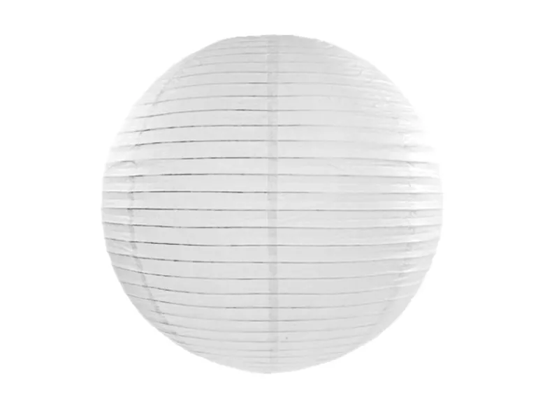 Dekorativ Hvid Rispapir Lanterne, 35 cm