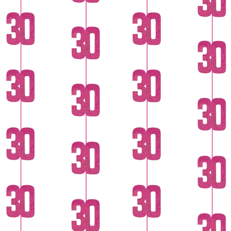 Dekosnore - Pink Glitz Fødselsdag, 30 År