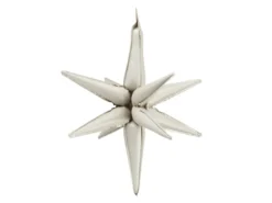 3D Folie Ballon Stjerne, 105 cm, Beige