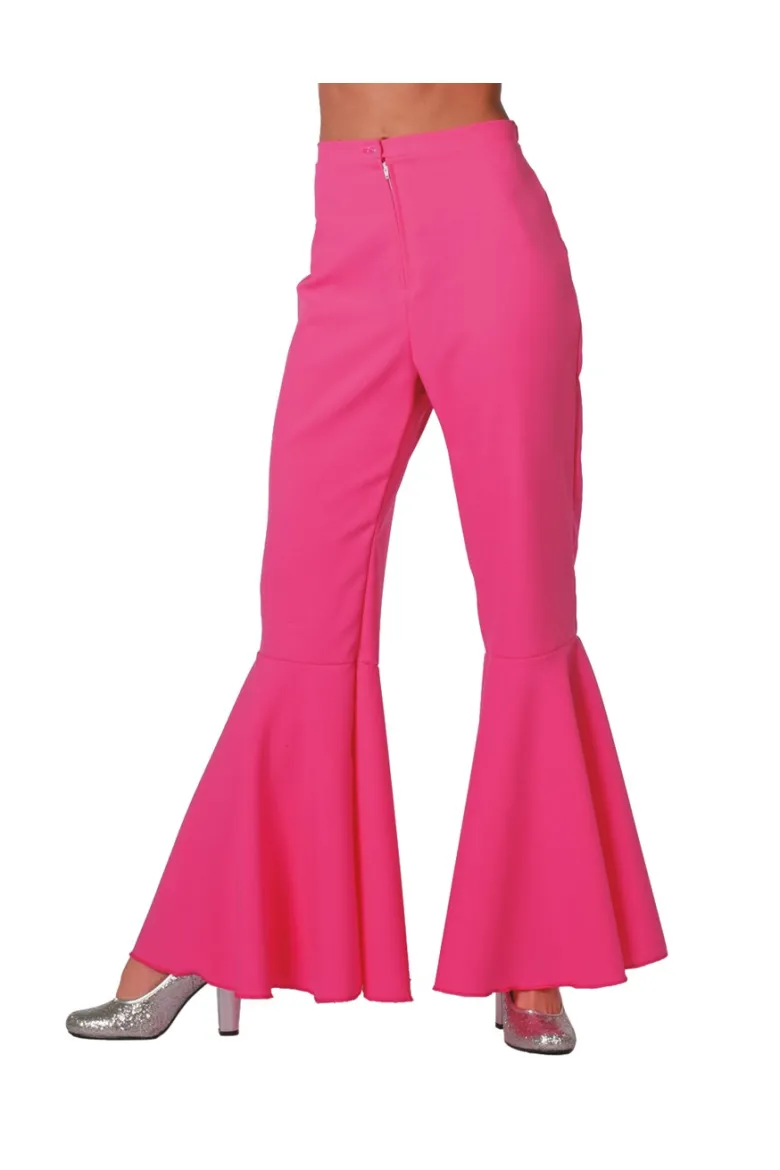 Disco kostume: Pink disco damebukser