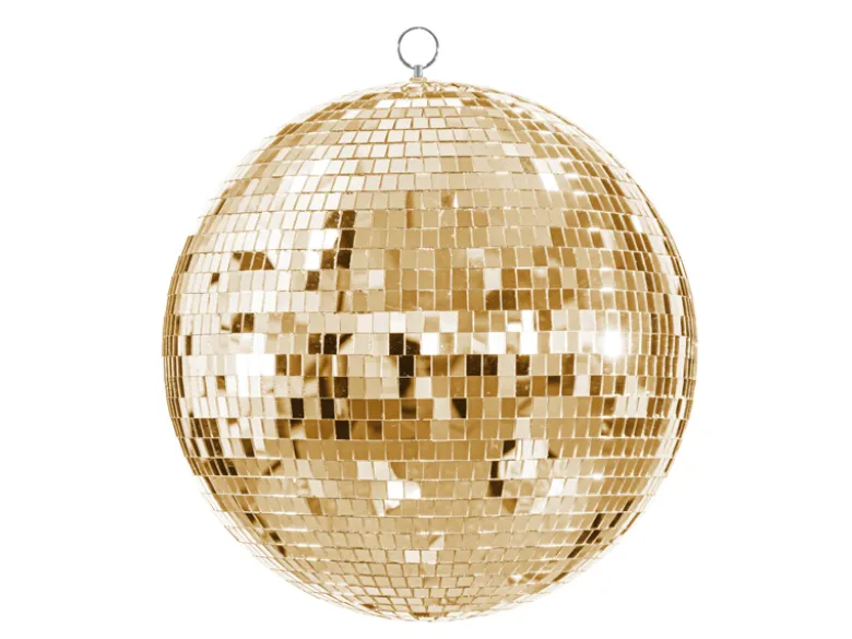 Discokugle Guld Stor, 40 cm