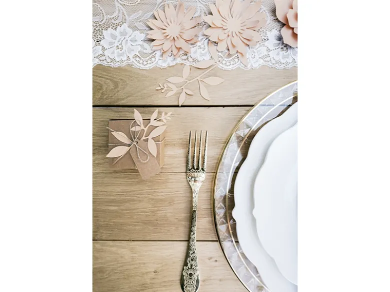 DIY Rosa Blad Dekorationer