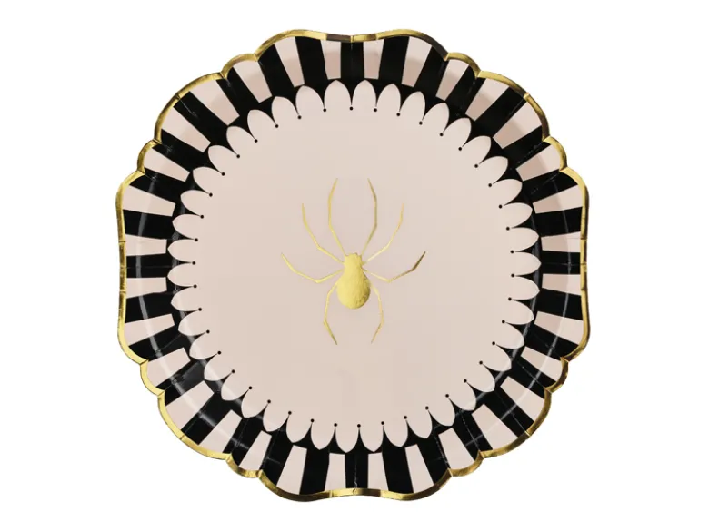 Edderkoppe-tallerkener, 23 cm, mix (6 stk.)