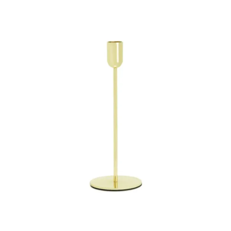 Elegant Guld Lysestage, 22 cm