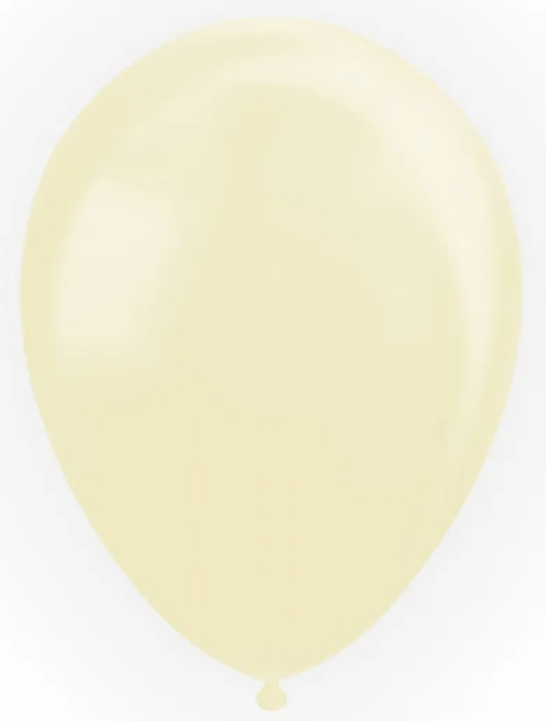 Elfenben Balloner Naturlatex, Metallic 50 stk.