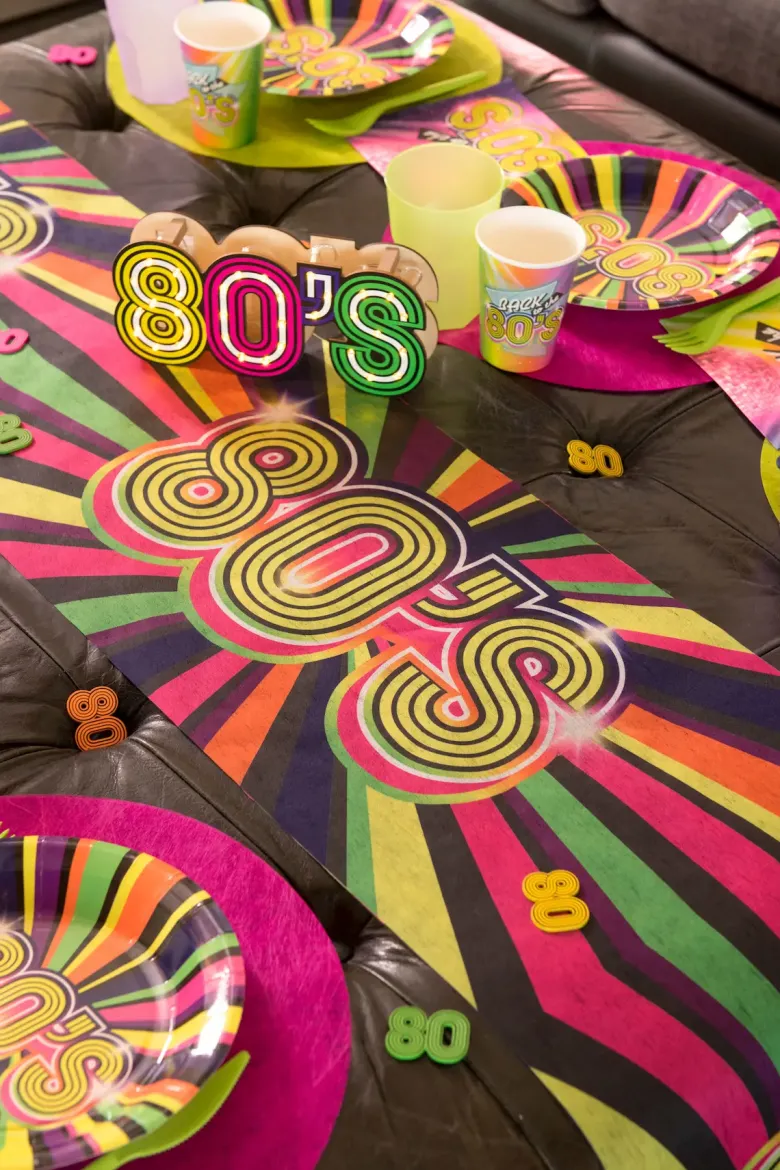 Farverig 80s Bordløber