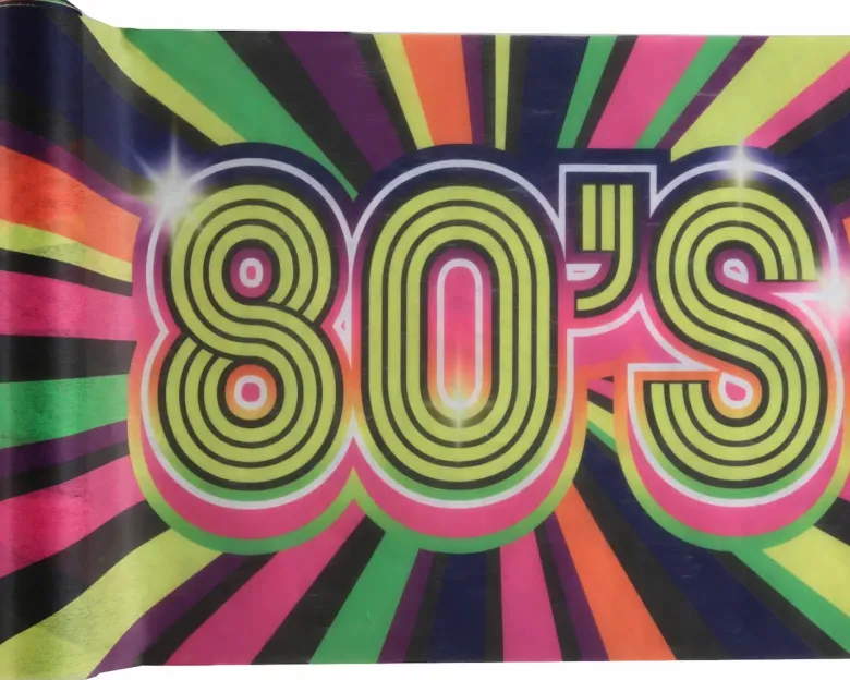 Farverig 80s Bordløber