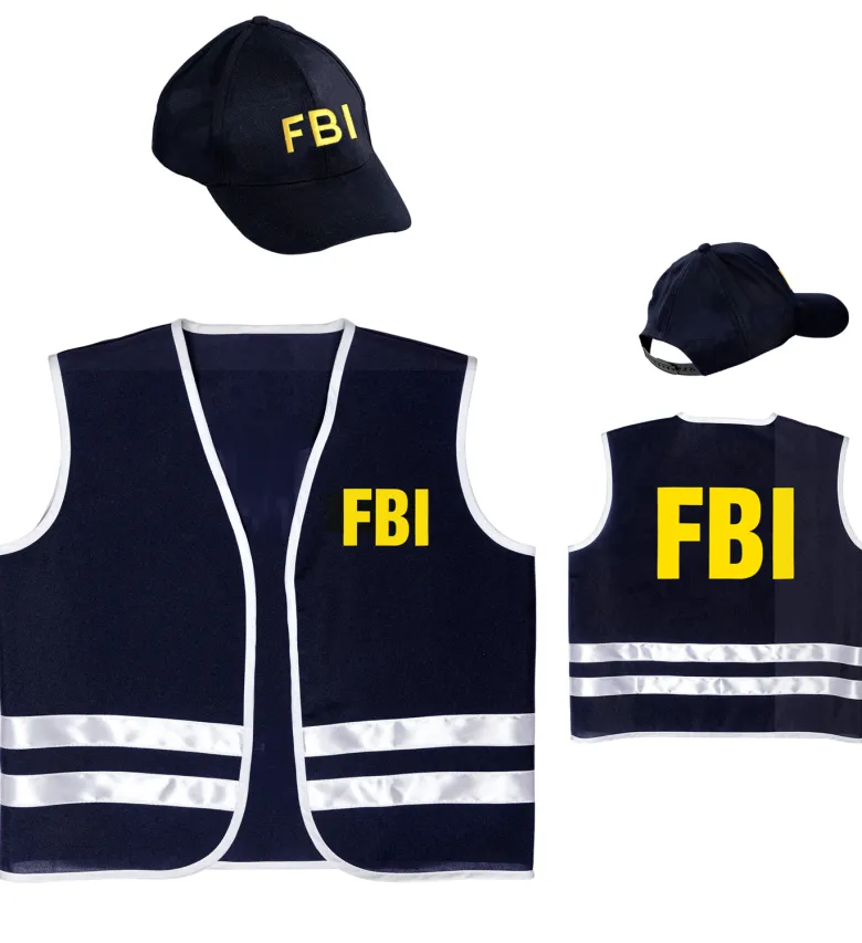 FBI vest med kasket, barn