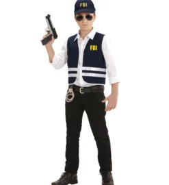 FBI vest med kasket, barn