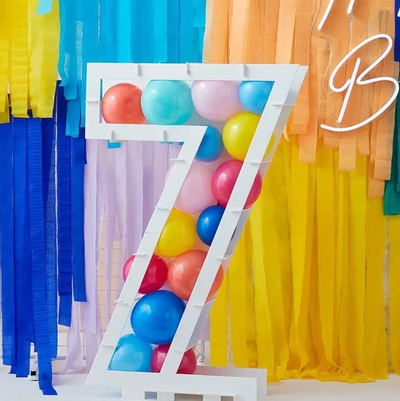 Fødselsdags Ballondekoration Tal Stander, "7"